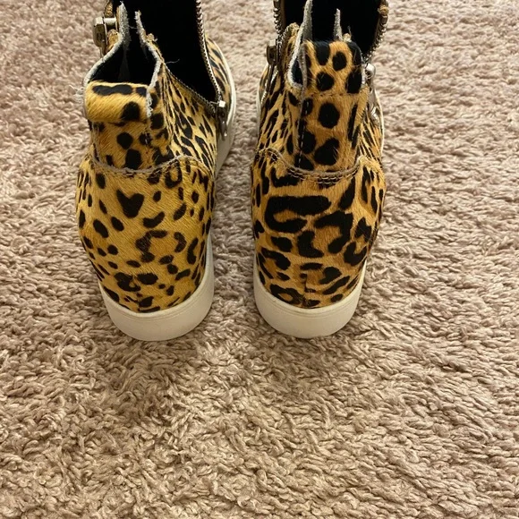 STEVE MADDEN Animal print Platforms. Zipper sides women size 7.5 💥Brand New💥 - Picture 5 of 9